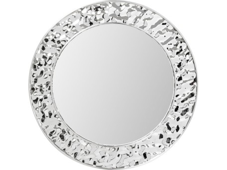 Καθρέφτης Τοίχου Carino Μεταλλικός Ασημί 100*2.5*100εκ. - Ασημί