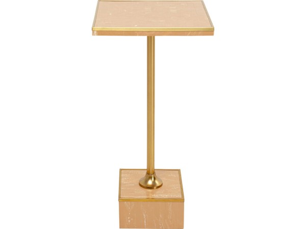 Τραπέζι Βοηθητικό  Mounty Μεταλλικό Μπεζ 25*25*50εκ. - Μπεζ