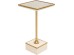 Τραπέζι Βοηθητικό Grazia Μεταλλικό Χρυσό 25*25*50εκ. - Μπεζ Τραπέζι Βοηθητικό Grazia Μεταλλικό Χρυσό 25*25*50εκ. - Μπεζ