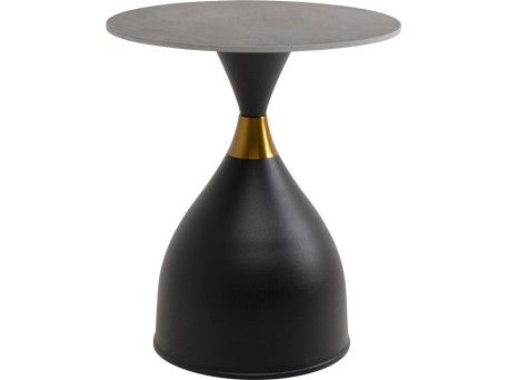 Τραπέζι Βοηθητικό Wish Κεραμικό Μαύρο 50*50*59εκ. - Μαύρο