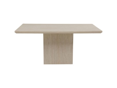 Τραπέζι Travertino Μάρμαρο Μπεζ 160*90*75εκ. - Μπεζ