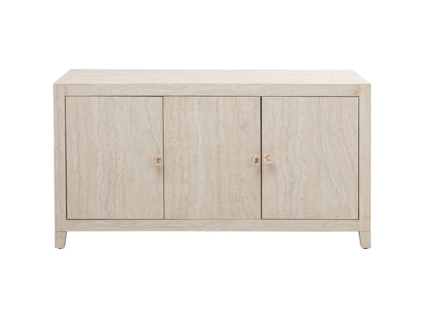 Μπουφές  Travertino Μάρμαρο Μπεζ 140*45*77εκ. - Μπεζ