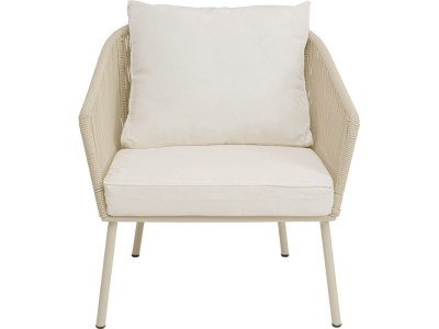 Πολυθρόνα Εξωτερικού Χώρου  Elba Cream Μπεζ 84*76*84εκ. - Μπεζ