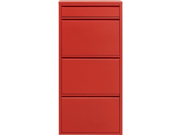 Παπουτσοθήκη Caruso 3 Μεταλλική Κόκκινη 50*15*115εκ. - Κόκκινο