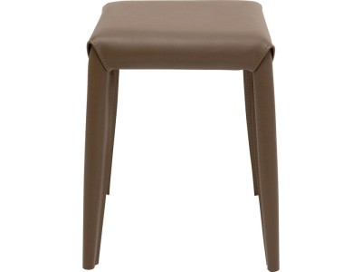 Σκαμπό Monza Δερματίνη Καφέ 35*35*46εκ. - Καφέ