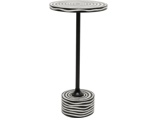 Τραπέζι Βοηθητικό Domero Swirl Ξύλο Ασπρόμαυρο 25*25*50εκ. - Μαύρο Τραπέζι Βοηθητικό Domero Swirl Ξύλο Ασπρόμαυρο 25*25*50εκ. - Μαύρο