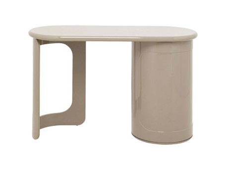 Γραφείο Glossy Ξύλο Μπεζ 120*50*80εκ. - Γκρι