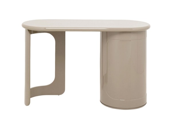 Γραφείο Glossy Ξύλο Μπεζ 120*50*80εκ. - Γκρι