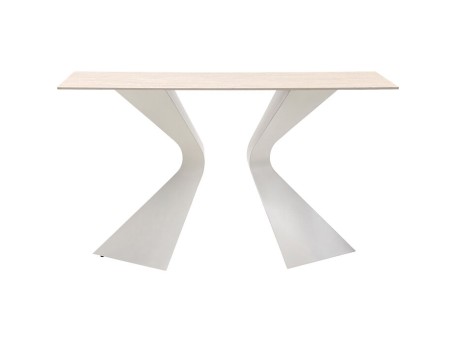 Κονσόλα Gloria Travertin Κεραμική Μπεζ  140*45*81εκ. - Μπεζ