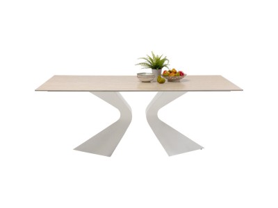 Τραπέζι Gloria Κεραμικό Μπεζ  200*100*75εκ. - Μπεζ