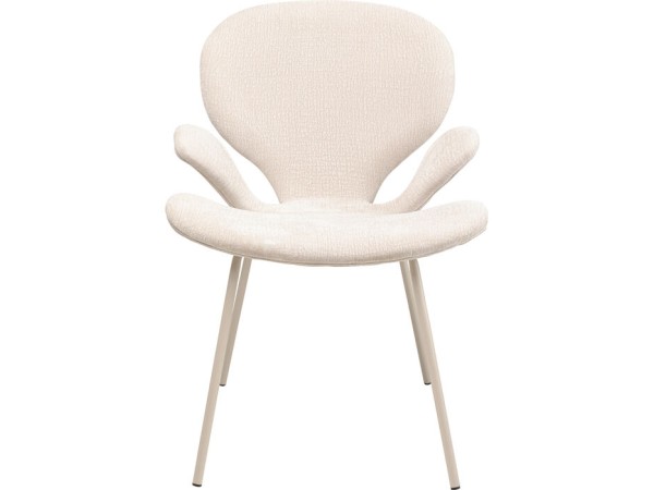 Καρέκλα Με Μπράτσα Soft Blossom Ύφασμα Λευκή/Κρεμ 63.5x64x89.5εκ. - Λευκό Καρέκλα Με Μπράτσα Soft Blossom Ύφασμα Λευκή/Κρεμ 63.5x64x89.5εκ. - Λευκό