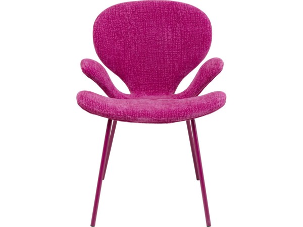 Καρέκλα Με Μπράτσα Soft Blossom Ύφασμα Ροζ 63.5x64x89.5εκ. - Ροζ