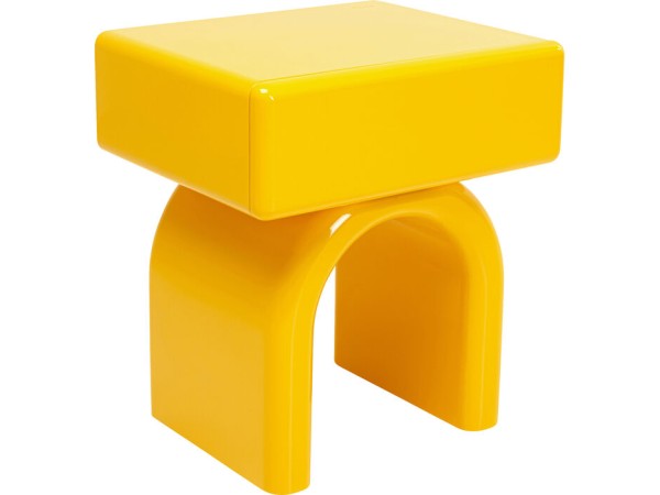 Κομοδίνο  Eliano Ξύλο Κίτρινο  57x40x50εκ. - Κίτρινο