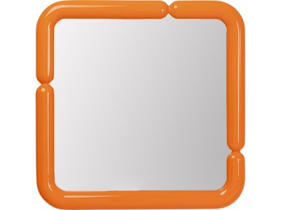 Καθρέφτης Τοίχου Eliano Πορτοκαλί  90x4.8x90εκ. - Πορτοκαλί