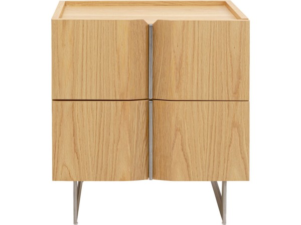 Κομοδίνο  Giulio Ξύλο Καφέ 58*42*55εκ. - Καφέ