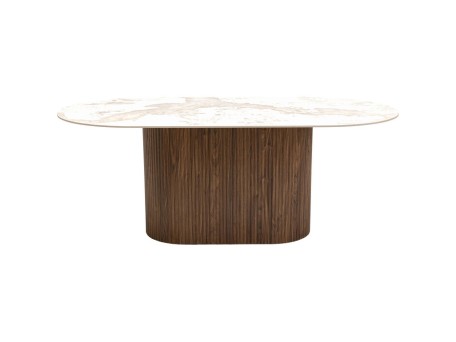 Τραπέζι  Ruben Κεραμικό Μπεζ 200*100*75εκ. - Μπεζ