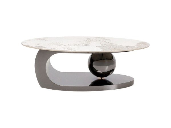 Τραπέζι Μέσης Sphere Uno Μεταλλικό Ασημί 120*70*42εκ. - Γκρι Τραπέζι Μέσης Sphere Uno Μεταλλικό Ασημί 120*70*42εκ. - Γκρι