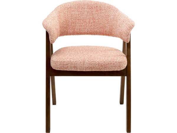 Καρέκλα Jonte Μπουκλέ Ροζ  58*56.5*86.5εκ. - Ροζ