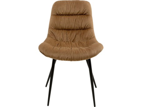 Καρέκλα  South Side Βελούδο Καφέ 48*55*90εκ. - Καφέ