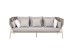 Καναπές Τριθέσιος Εξωτερικού Χώρου  Formenta Γκρι/Μπεζ 230*81*86εκ. - Γκρι