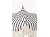Ομπρέλα Temple Ριγέ Ασπρόμαυρη  215*180*236εκ. - Ασπρόμαυρο