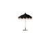Ομπρέλα Temple Μαύρη 215*180*236εκ. - Μαύρο