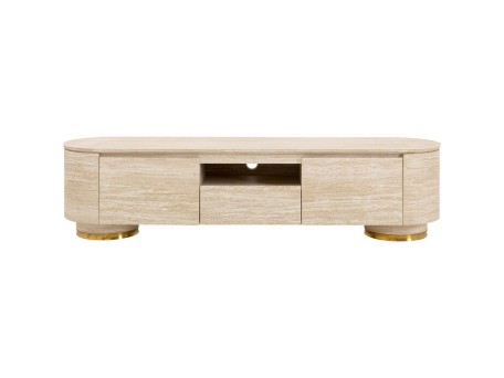 Έπιπλο Tv Linnea Μπεζ 160x42x45εκ. - Μπεζ