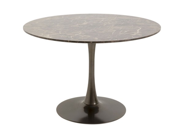 Τραπέζι High Society MDF Όψη Μαρμάρου Γκρι/Καφέ 110*110*72εκ. - Καφέ Τραπέζι High Society MDF Όψη Μαρμάρου Γκρι/Καφέ 110*110*72εκ. - Καφέ