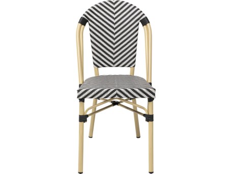 Καρέκλα Εξωτερικού Χώρου Montmartre Ασπρόμαυρη 46*57*91εκ. - Ασπρόμαυρο