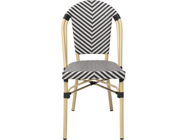 Καρέκλα Εξωτερικού Χώρου Montmartre Ασπρόμαυρη 46*57*91εκ. - Ασπρόμαυρο