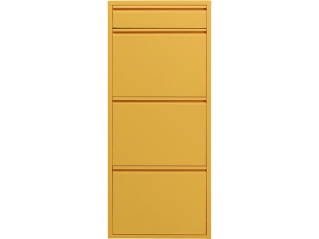 Παπουτσοθήκη Μεταλλική Caruso 3 Κίτρινη  (MO) 50x15x119εκ. - Κίτρινο