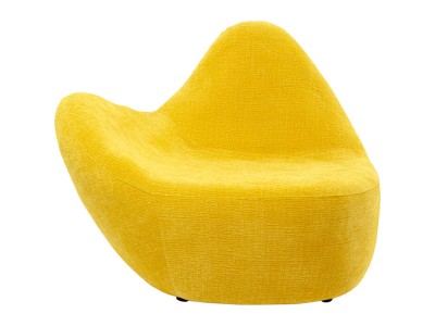 Πολυθρόνα Glow Wave Ύφασμα Κίτρινο 162*120*111εκ. - Κίτρινο