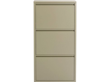 Παπουτσοθήκη Caruso Μεταλλική Χακί 50x15x103εκ - Πράσινο