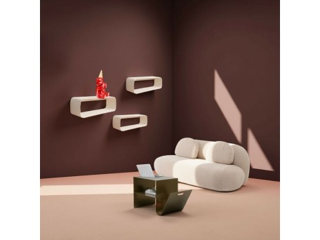 Τραπέζι Βοηθητικό/Εφημεριδοθήκη  Lounge S Μεταλλικό Μπρονζέ  66*37*42εκ. - Μπρονζέ