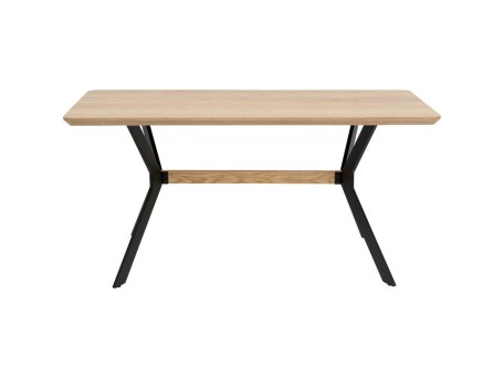 Τραπέζι Midtown Oak Ξύλο Καφέ 160x80x76εκ. - Καφέ