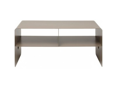 Έπιπλο  TV Lounge M Μεταλλικό Μπεζ/Καφέ  90x37x44εκ. - Μπεζ