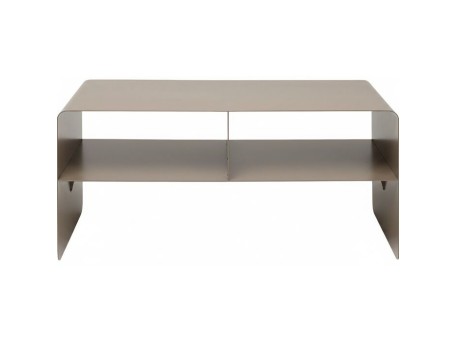 Έπιπλο  TV Lounge M Μεταλλικό Μπεζ/Καφέ  90x37x44εκ. - Μπεζ