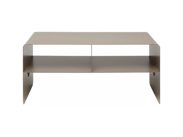 Έπιπλο  TV Lounge M Μεταλλικό Μπεζ/Καφέ  90x37x44εκ. - Μπεζ