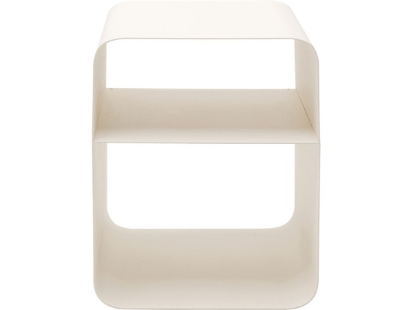 Τραπέζι Βοηθητικό Lounge S Μεταλλικό Λευκό 38*33*53εκ. - Λευκό