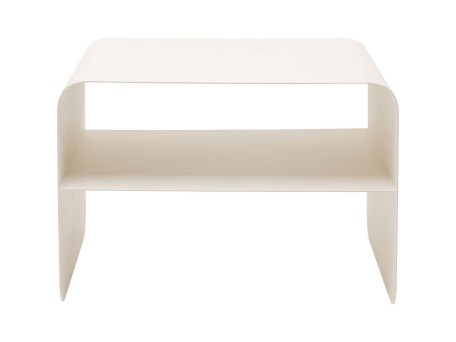 Τραπέζι Μέσης Lounge S Μεταλλικό Λευκό 58*37*44εκ. - Λευκό