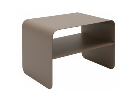 Τραπέζι Μέσης Lounge S Μεταλλικό Καφέ  58*37*44εκ. - Καφέ