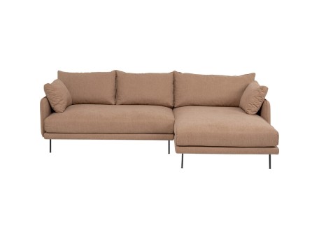 Καναπές Γωνία Δεξιά  Edna Καφέ 270x170x68εκ. - Καφέ