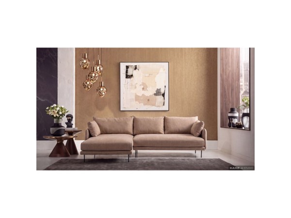 Καναπές Γωνία Αριστερή Edna Καφέ 270x170x68εκ. - Καφέ Καναπές Γωνία Αριστερή Edna Καφέ 270x170x68εκ. - Καφέ