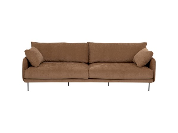 Καναπές Τριθέσιος Edna Ύφασμα Καφέ Mokka 245x110x85εκ. - Καφέ Καναπές Τριθέσιος Edna Ύφασμα Καφέ Mokka 245x110x85εκ. - Καφέ