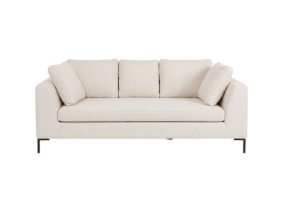 Καναπές Τριθέσιος  Gianni Ύφασμα Εκρού 230x100x88εκ. - Μπεζ