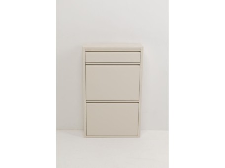 Παπουτσοθήκη  Caruso 2 Plus 1 Μεταλλική Μπεζ 50x15x81.7εκ.(MO) - Μπεζ