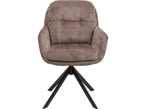 Καρέκλα Περιστρεφόμενη Molly Taupe Ύφασμα Καφέ 69x60x87εκ. - Καφέ Καρέκλα Περιστρεφόμενη Molly Taupe Ύφασμα Καφέ 69x60x87εκ. - Καφέ