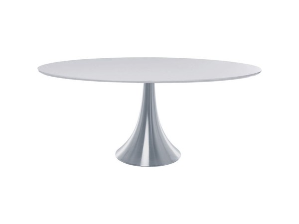 Τραπέζι Grande Possibilita Λευκό 180x100x75εκ - Ασημί Τραπέζι Grande Possibilita Λευκό 180x100x75εκ - Ασημί