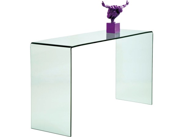 Κονσόλα  Clear Club Γυαλί Διάφανο 120x30x90εκ - Διάφανο