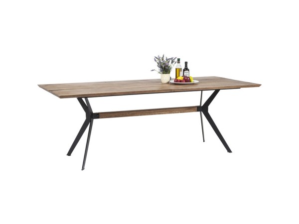 Τραπέζι Downtown Καφέ 220x100x77εκ - Μαύρο Τραπέζι Downtown Καφέ 220x100x77εκ - Μαύρο